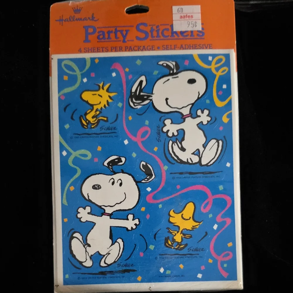 Hallmark woodstock stickers characters